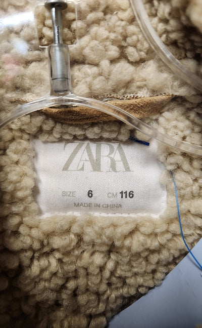 Zara Girl's Size 6 Tan Jacket