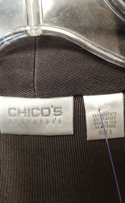 Travelers by Chico's Women's Size 3 = US XL Brown Cardigan