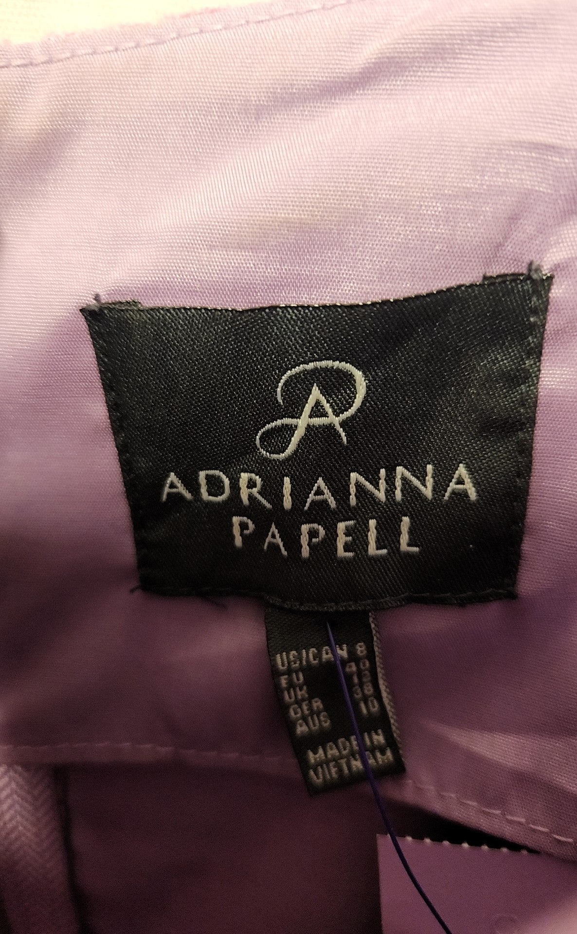 Adrianna Papell Women's Size 8 Purple Lace Floral Dress