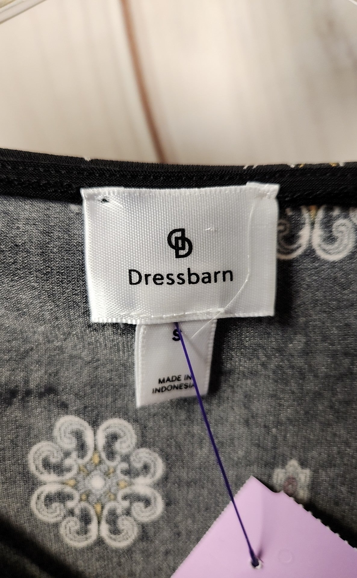 Dressbarn Women's Size S Black Short Sleeve Top