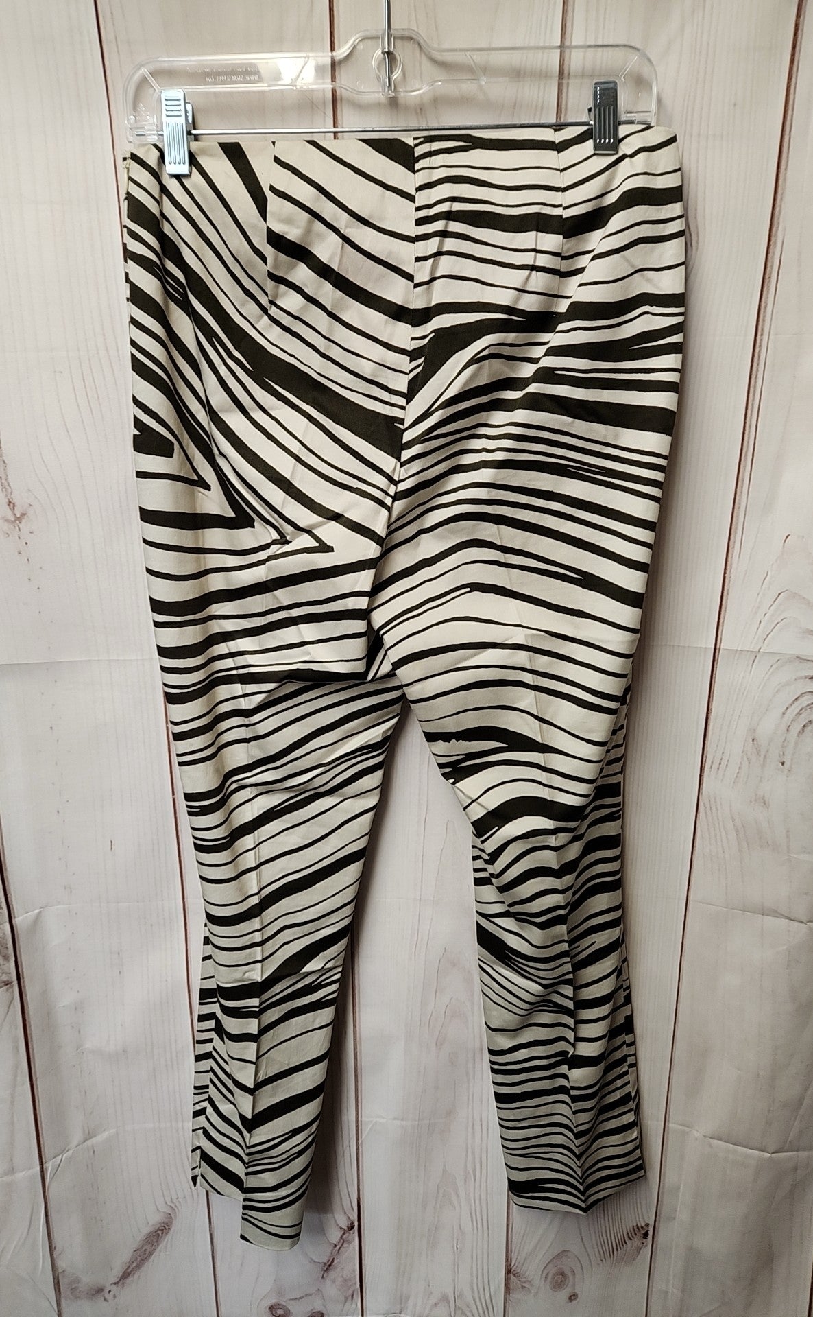 Lafayette 148 Women's Size 4 Brown Animal Print Pants