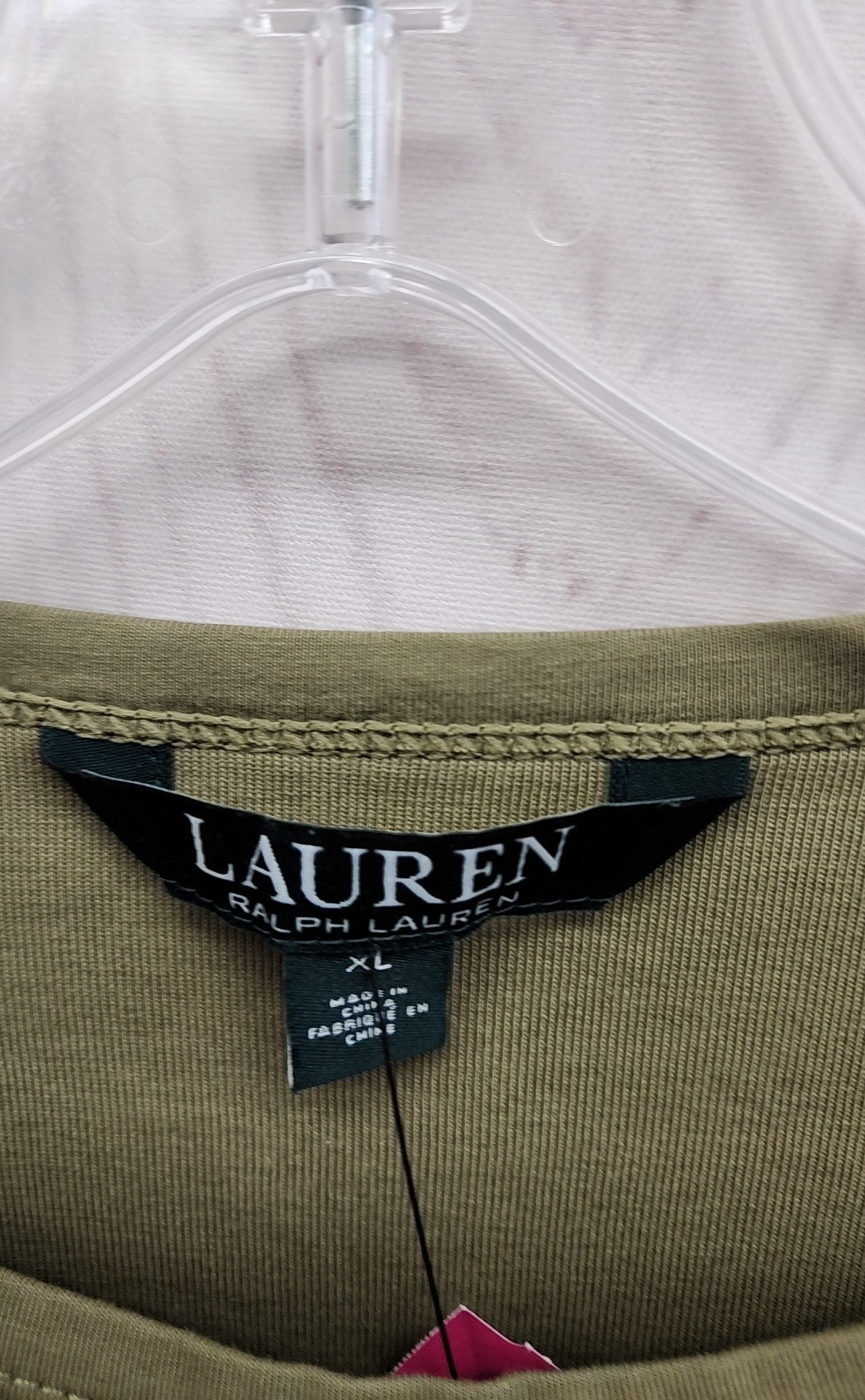 Lauren by Ralph Lauren Women's Size XL Olive 3/4 Sleeve Top