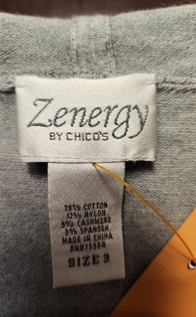 Zenergy - Chico's Women's Size 3 = US XL Gray Jacket