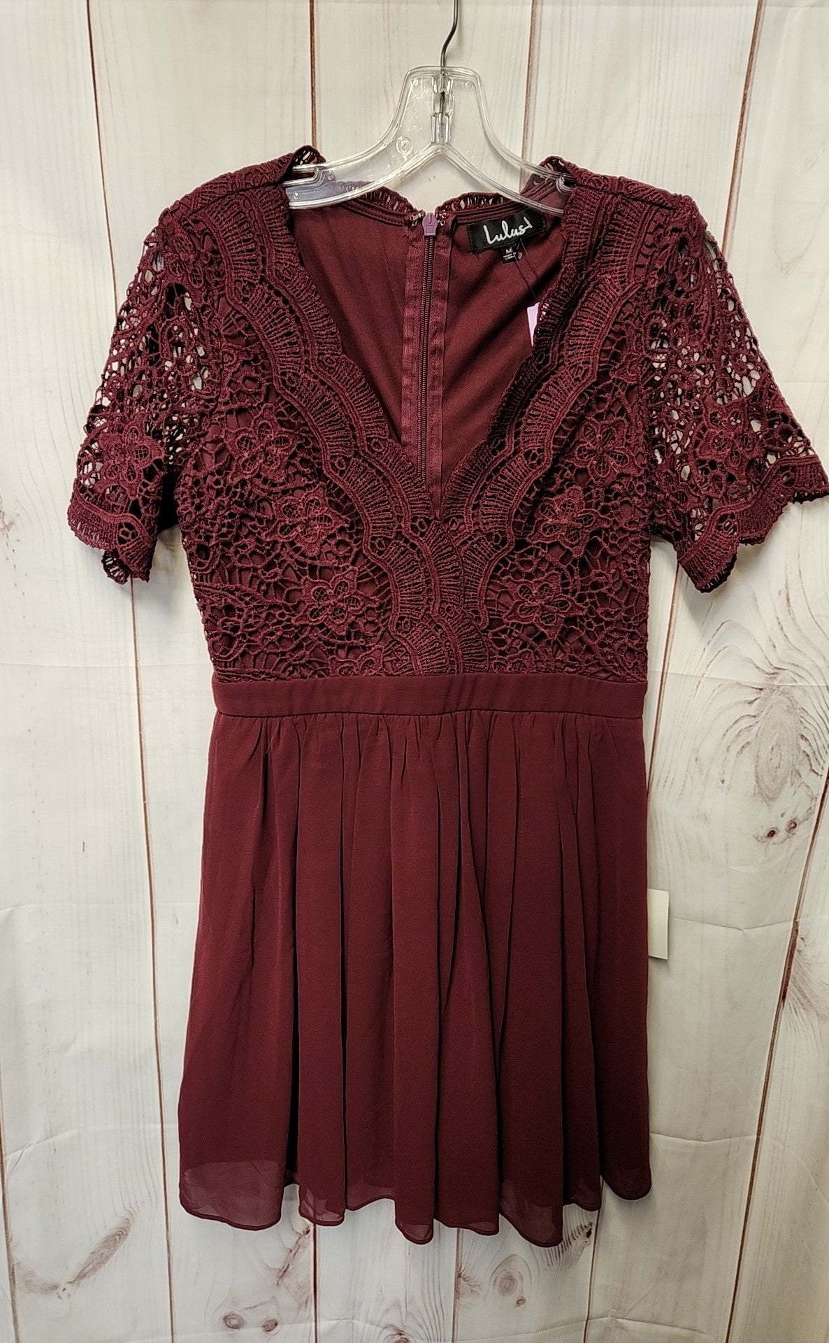NWT Lulus Women's Size M Maroon Dress