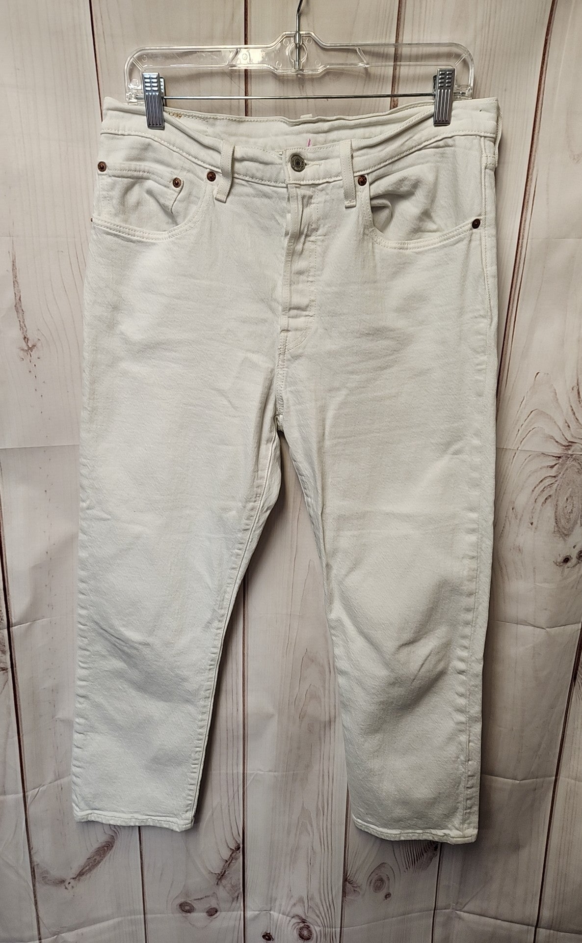 Levis Men's Size 30x26 White Jeans
