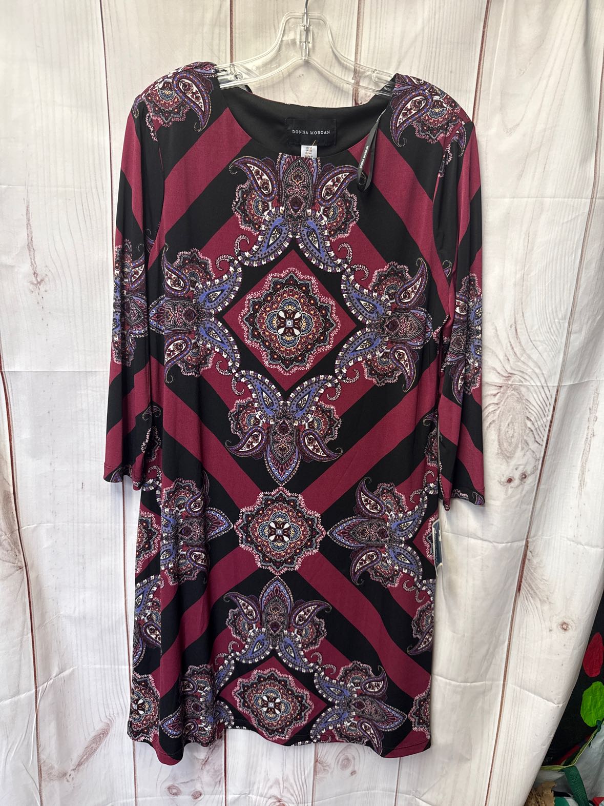 Donna Morgan Women's Size 14 Black & Red Dress