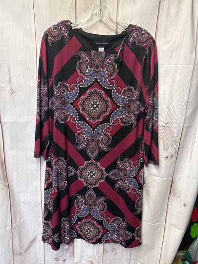 Donna Morgan Women's Size 14 Black & Red Dress