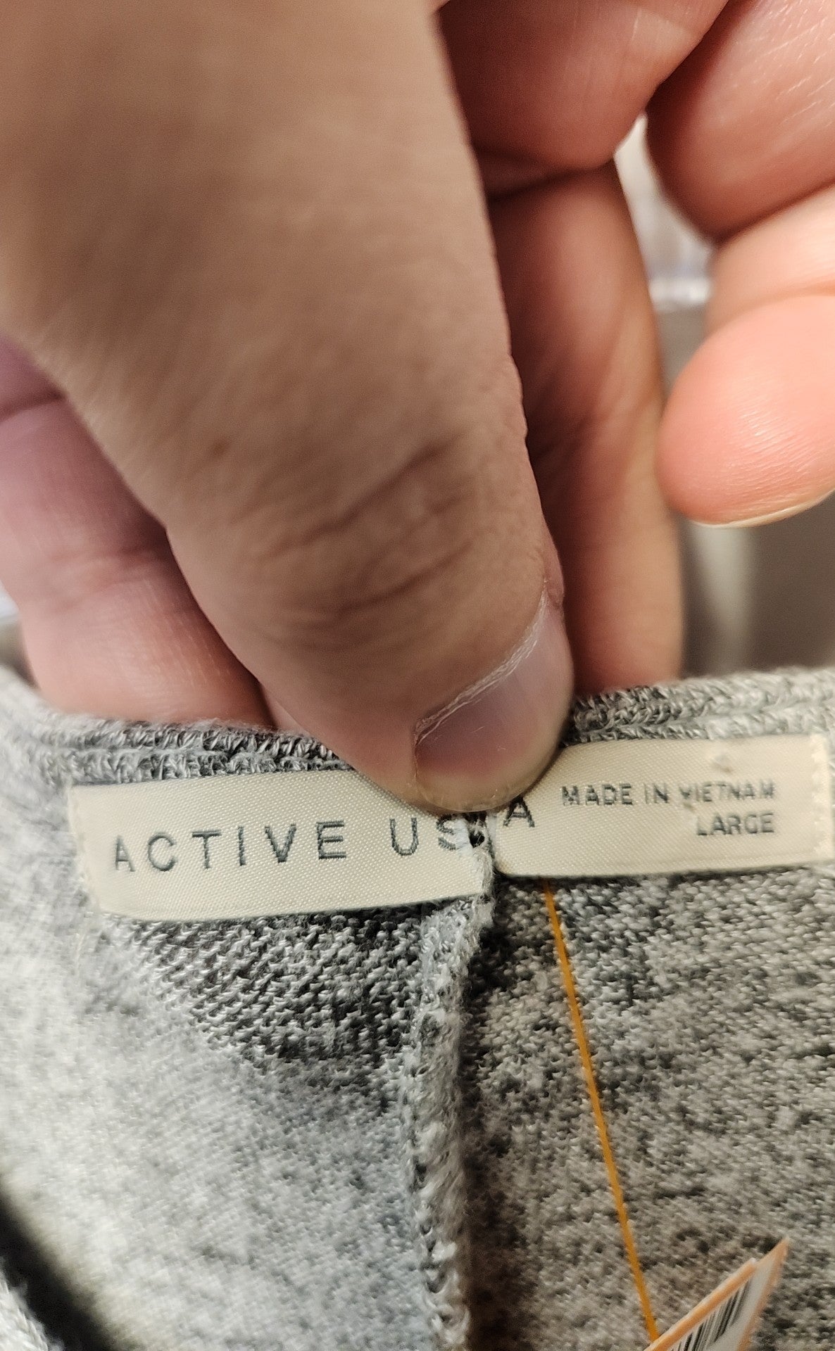 Active USA Women's Size L Gray Long Sleeve Top