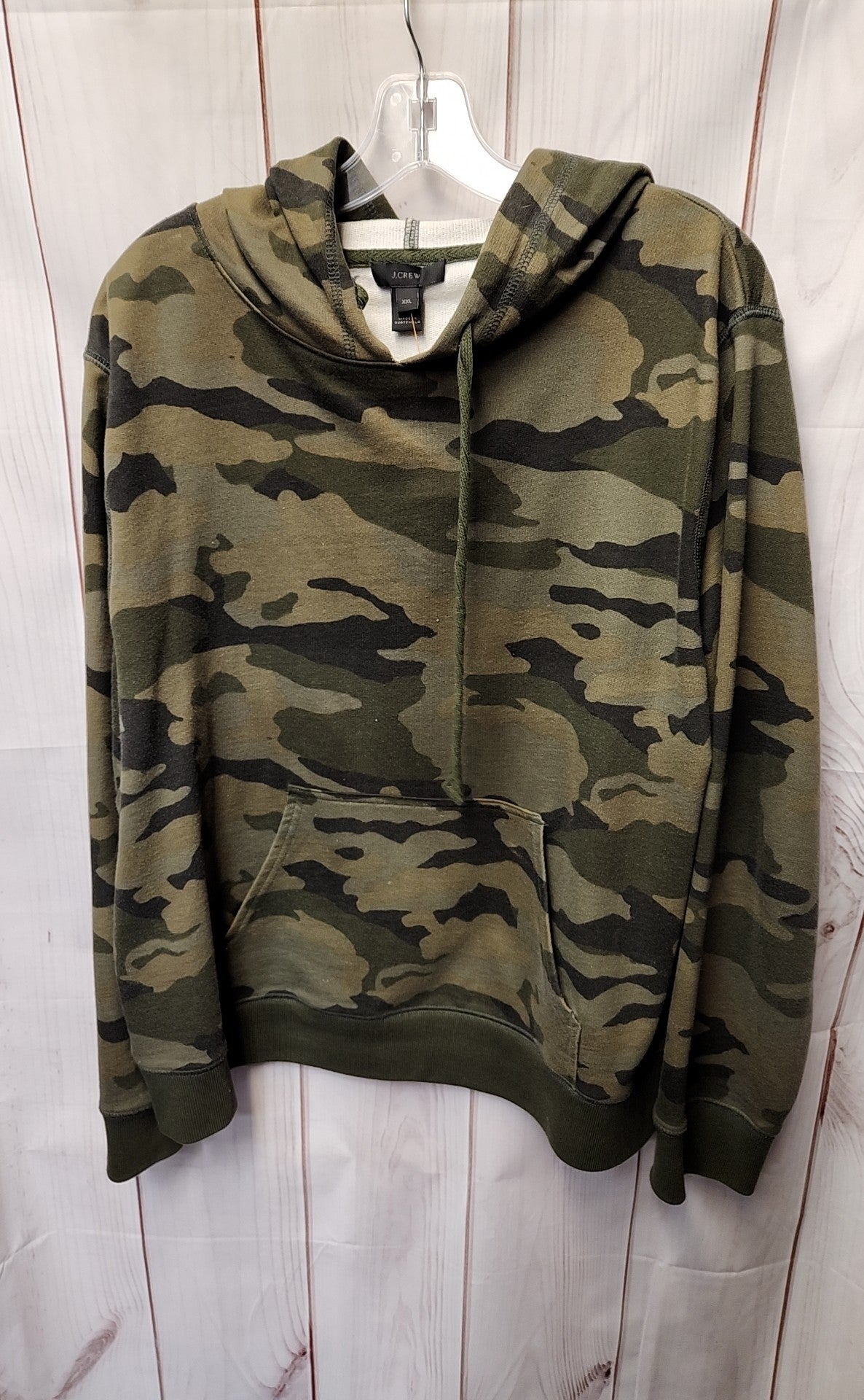 J Crew Women's Size XXL Green Camo Hoodie