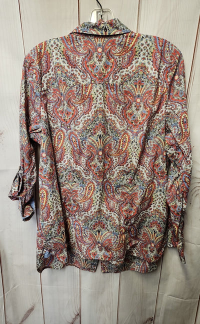 Talbots Women's Size 1X Pink Long Sleeve Top