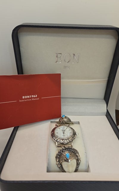 NIB Eon 1962 Swiss Movement Stainless Steel Toggle Closure Watch