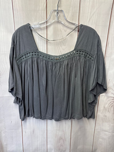 Oneill Women's Size M Gray Short Sleeve Top
