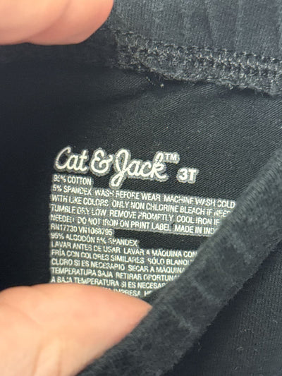 Cat & Jack Girl's Size 3 Black Leggings