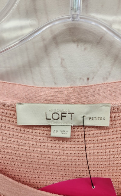 Loft Women's Size S Petite Peach Sweater