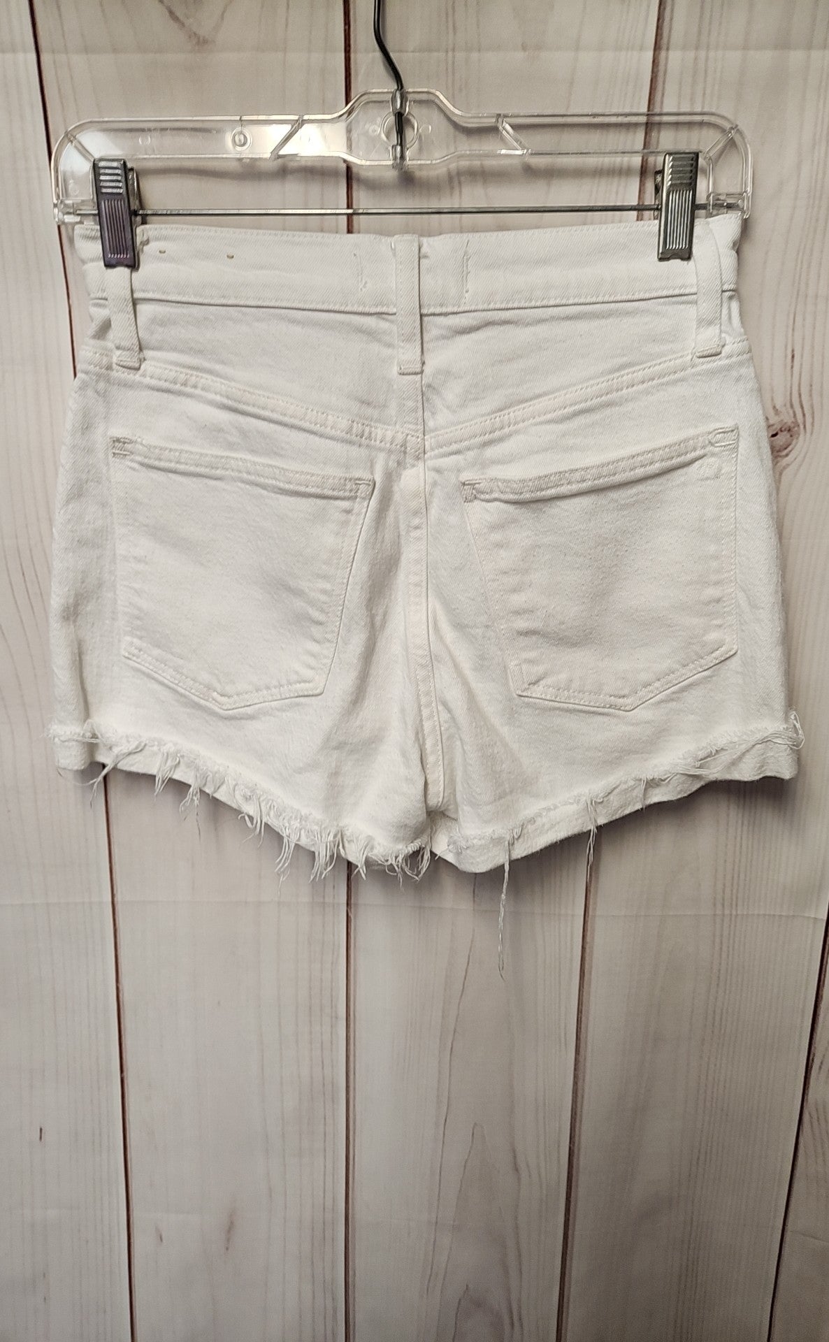 Madewell Women's Size 24 White High Rise Denim Shorts