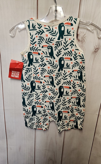 NWT Boy's Size 12 Months White Tank Romper