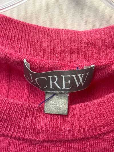 J Crew Women's Size M Pink Knit Short Sleeve Top