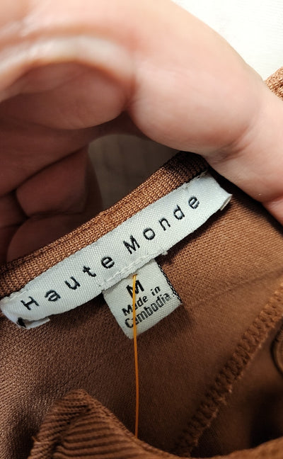 Haute Monde Women's Size M Brown Dress