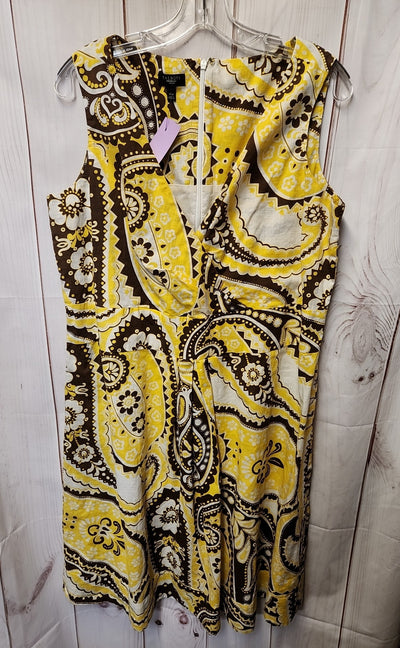 Talbots Women's Size 14 Yellow Dress