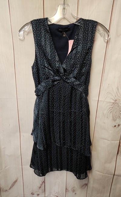 Banana Republic Women's Size 0 Petite Black & Blue Dress