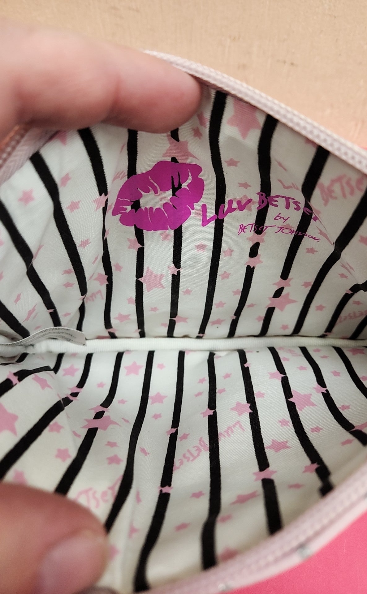 2PCS Betsey Johnson Pink Wristlet & Unicorn Pouch