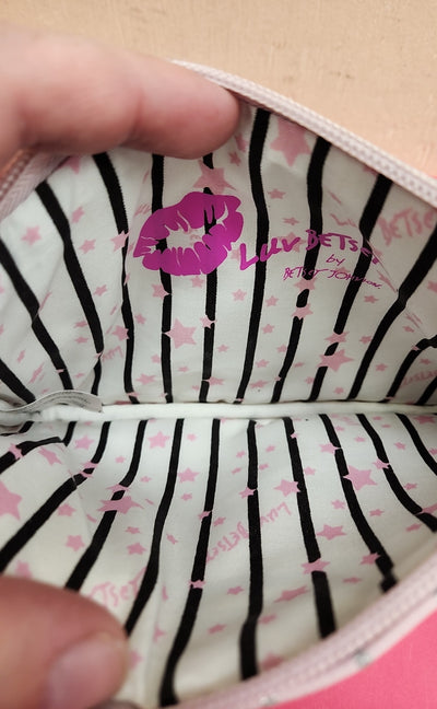 2PCS Betsey Johnson Pink Wristlet & Unicorn Pouch