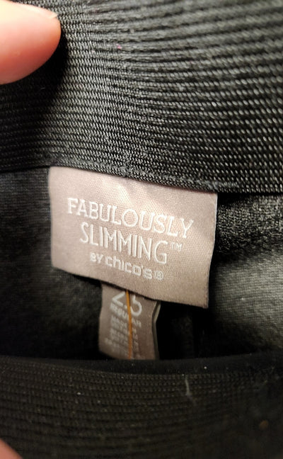 Chico's Women's Size 2.5 = US 14 Gray Pants Fabulously Slimming