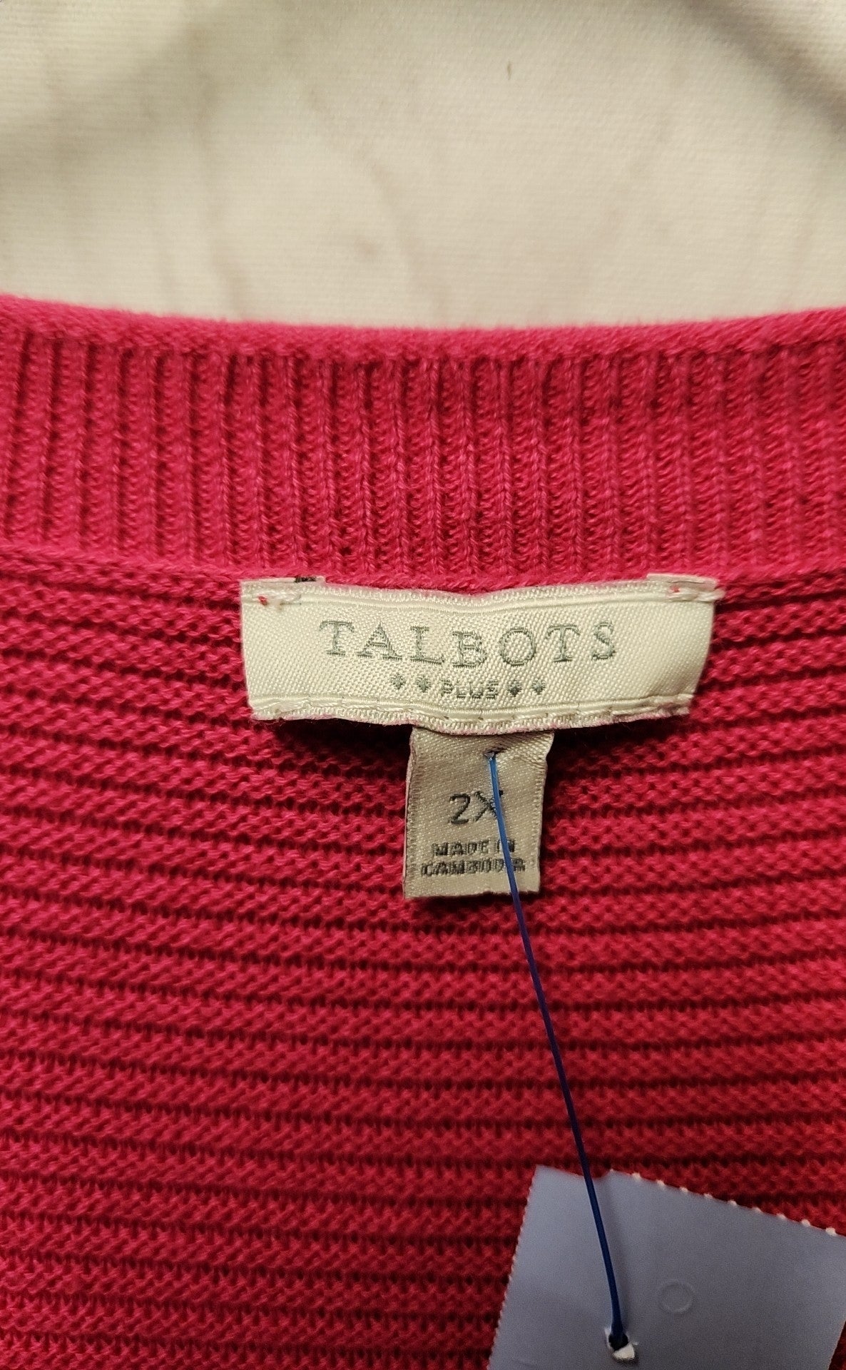 Talbots Women's Size 2X Pink Sweater