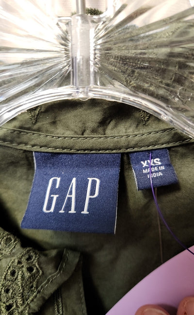 NWT Gap Women's Size XXS Green Dress