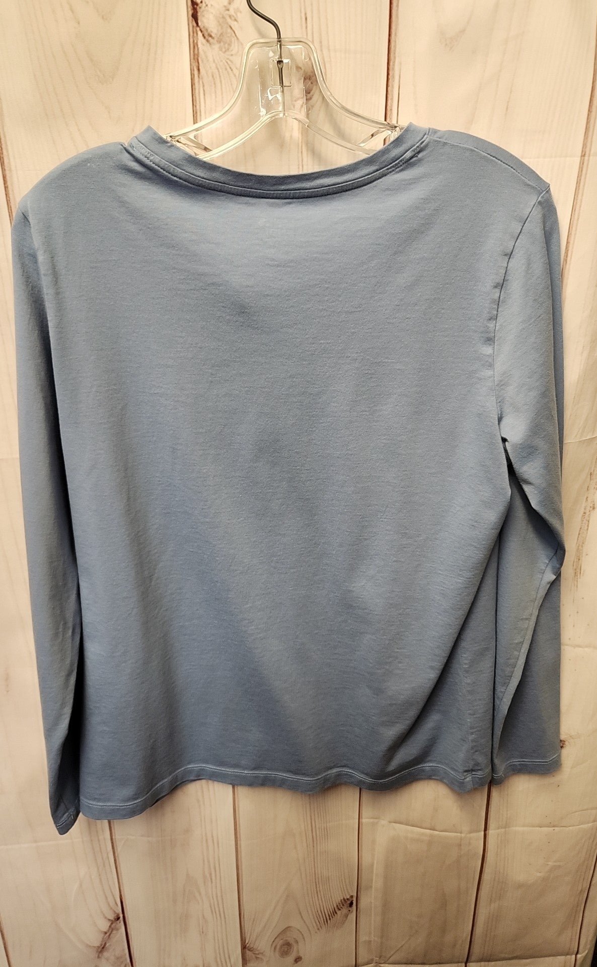 Lands End Women's Size M Petite Blue Long Sleeve Top
