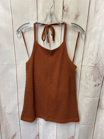 NWT Gap Women's Size L Tall Brown Sleeveless Top