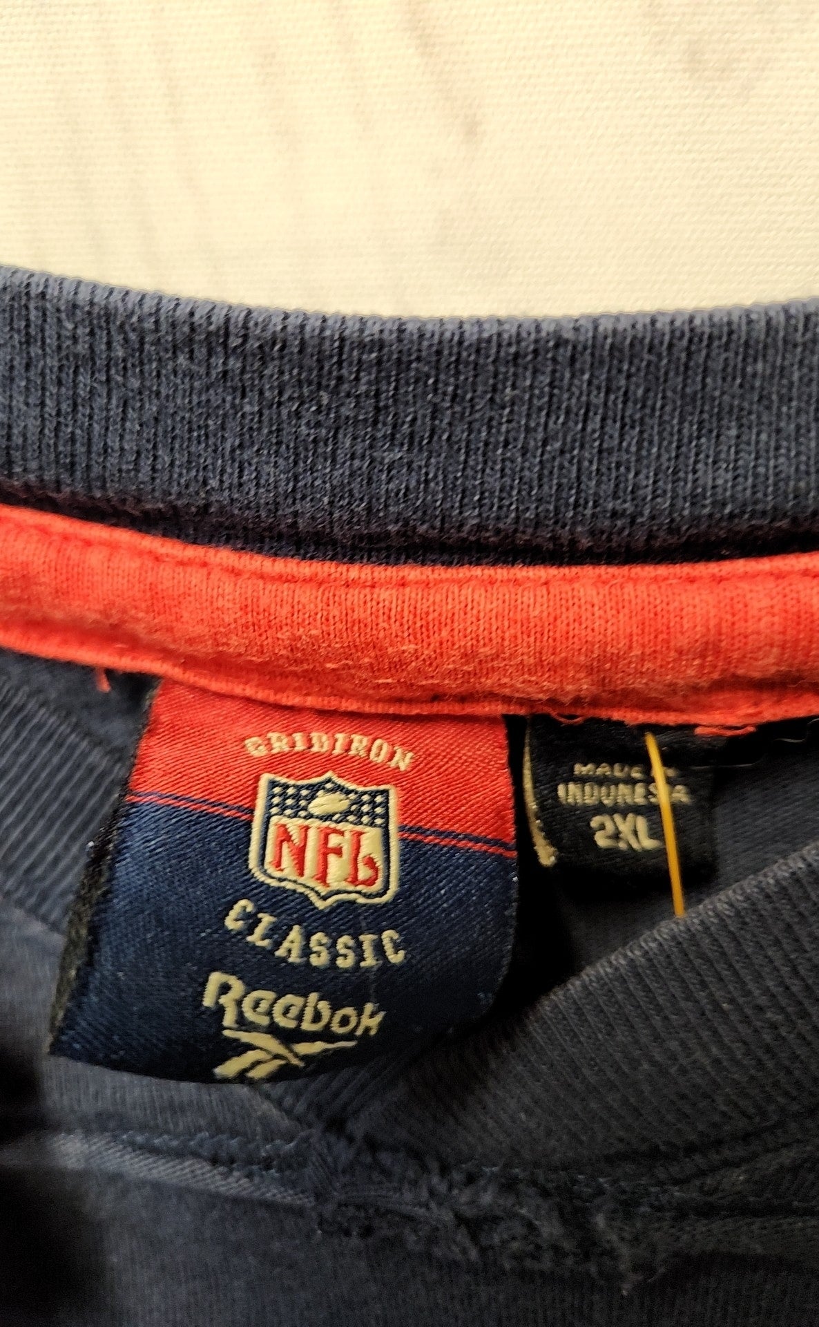 New England Patriots NFL Men's Size 2X Navy Shirt