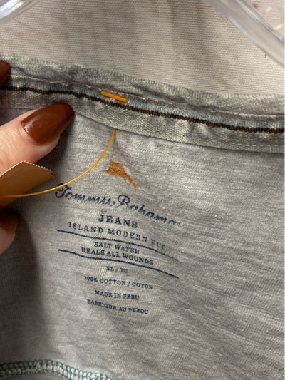 Tommy Bahama Men's Size XL Gray Shirt