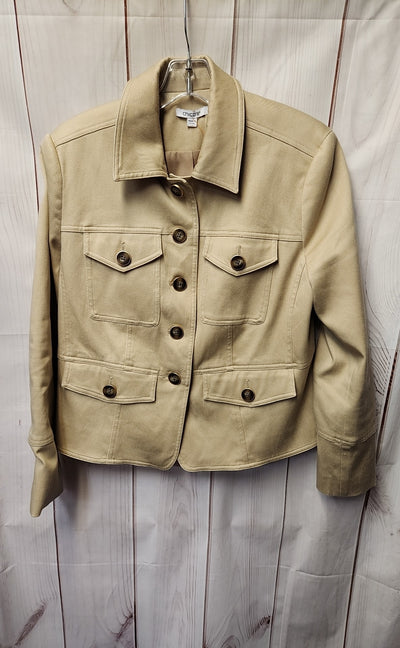 Chico's Women's Size 1 = US 8 Beige Jacket