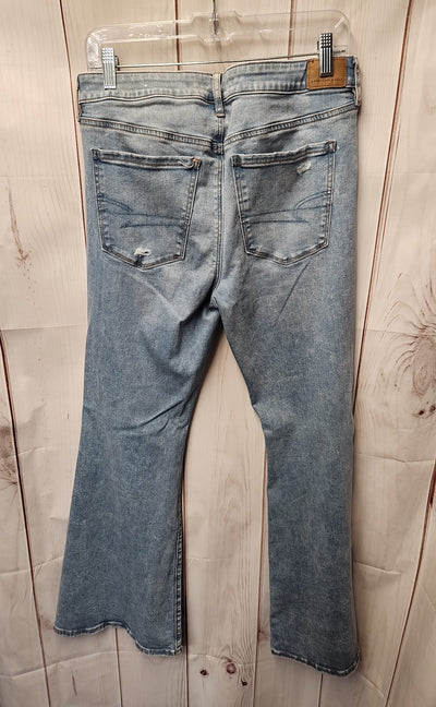 American Eagle Women's Size 31 (11-12) Blue Jeans Low Rise Flare
