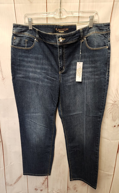 NWT Chico's Women's Size 3 = US 16 Blue Jeans Ankle