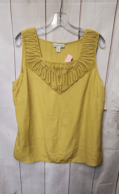 NWT Coldwater Creek Women's Size XL Yellow Sleeveless Top