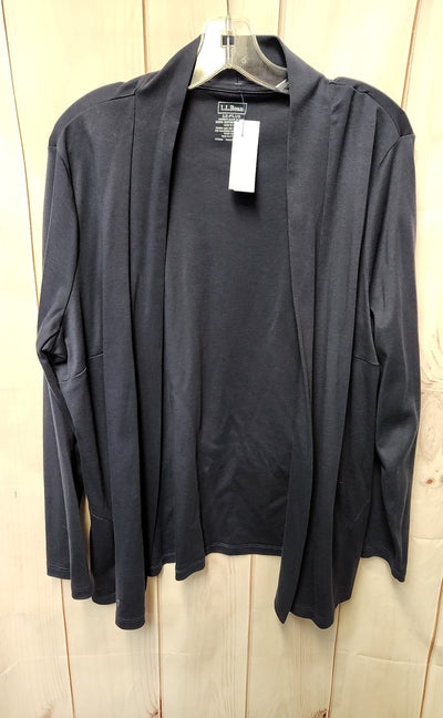 LL Bean Women's Size 1X Navy Cardigan