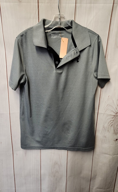 Under Armour Boy's Size 14/16 Gray Shirt