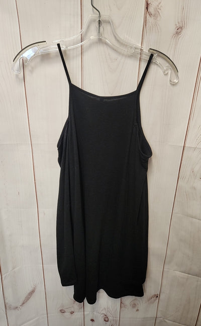 Lanston Women's Size XS Black Cold Shoulder Top