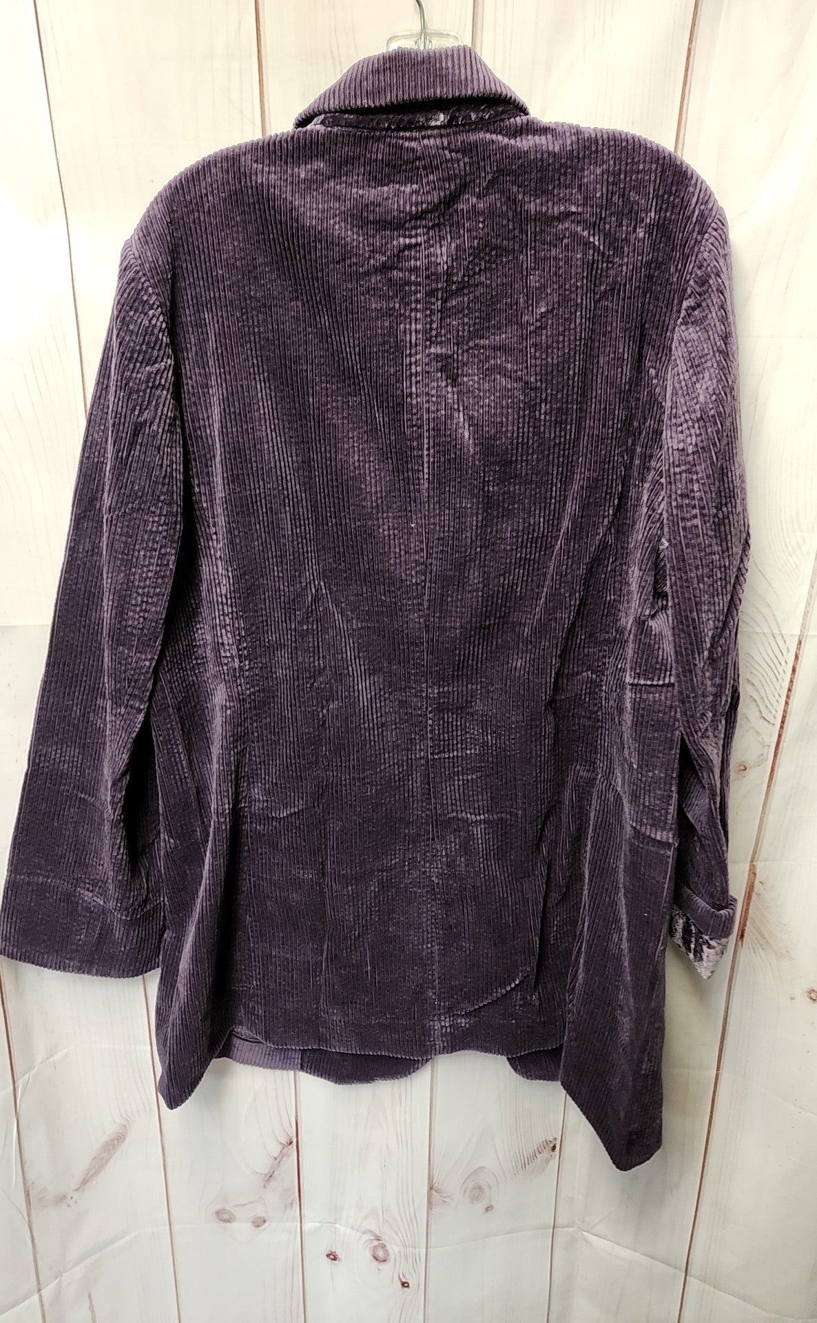 J Jill Women's Size XL Purple Corduroy Jacket