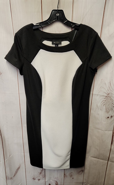 AB studio Women's Size 10 White & Black Dress