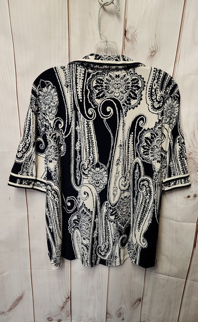 NWT Nautica Women's Size XL Navy Short Sleeve Top