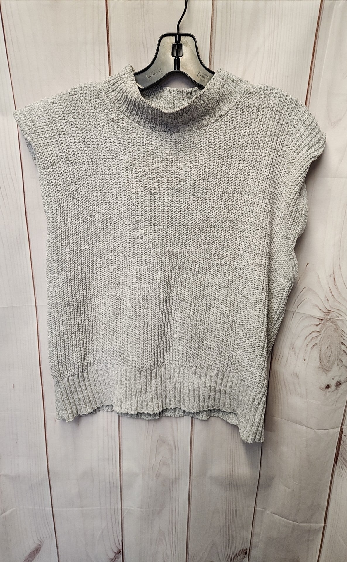 Grey & Gray Women's Size L Gray Knit Sleeveless Top