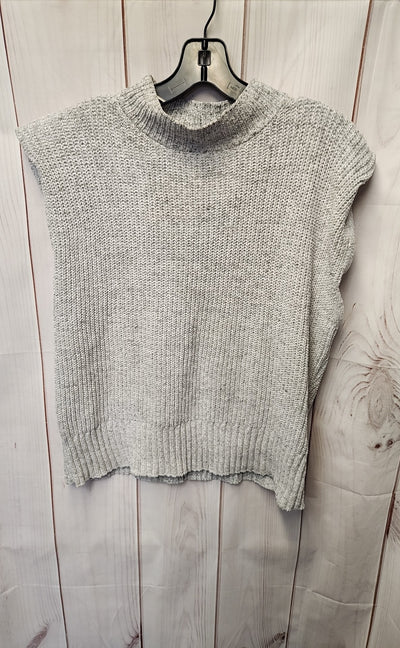 Grey & Gray Women's Size L Gray Knit Sleeveless Top