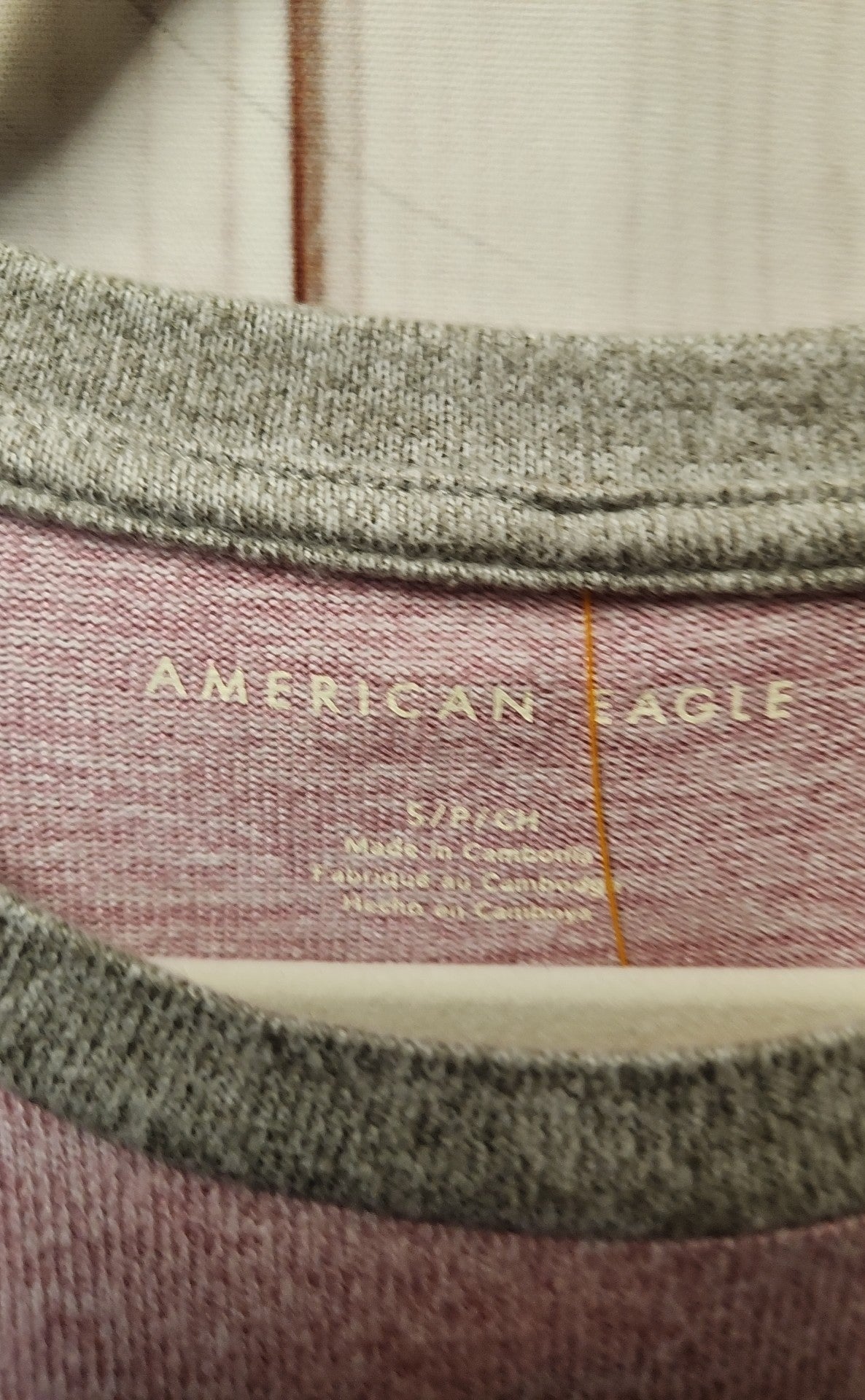 American Eagle Women's Size S Pink Long Sleeve Top