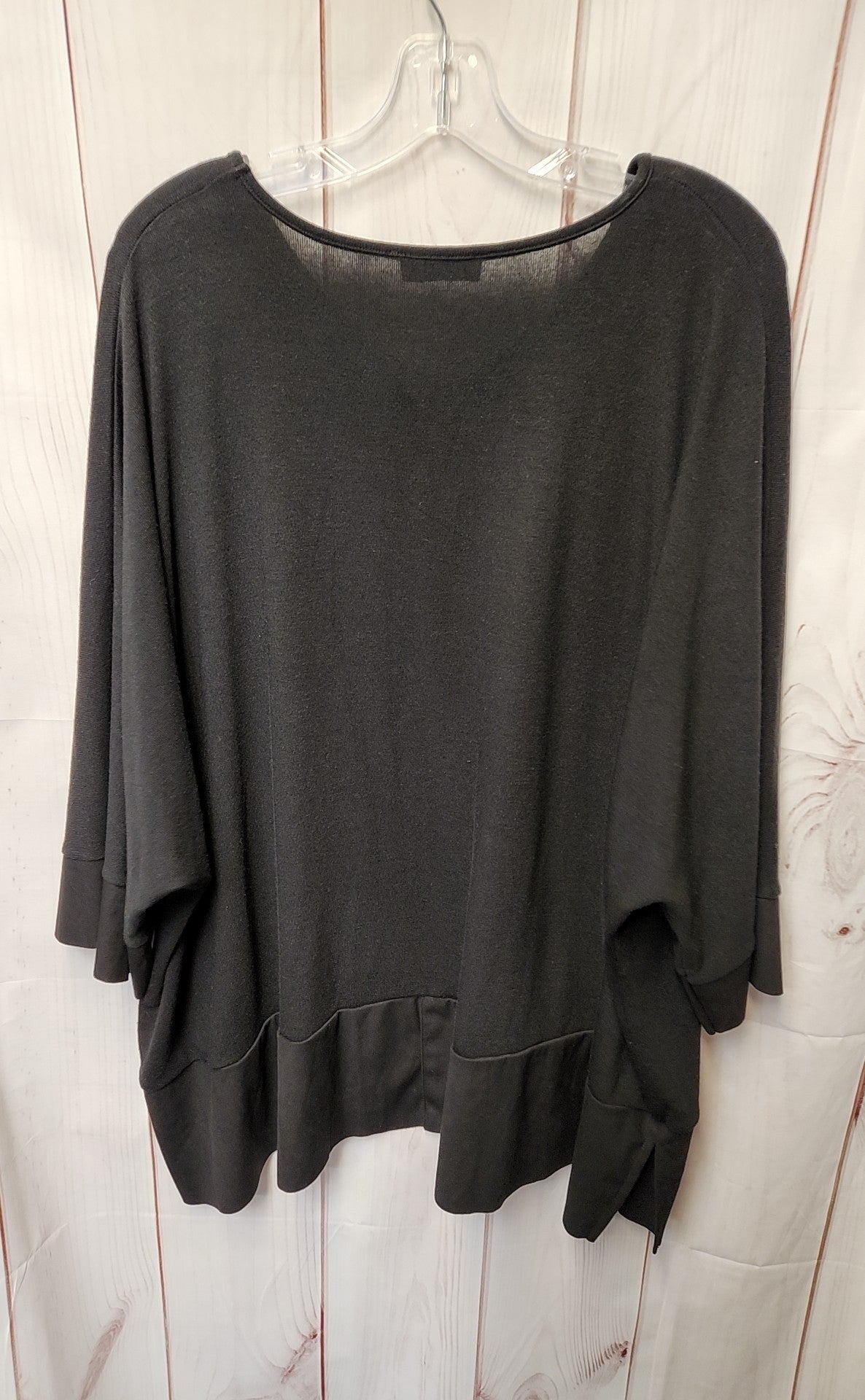 StyleList by Micaela Women's Size M Black Short Sleeve Top