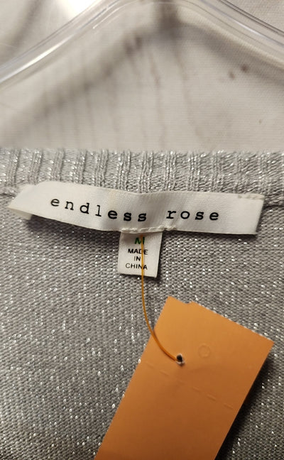 Endless Rose Women's Size M Silver Sweater