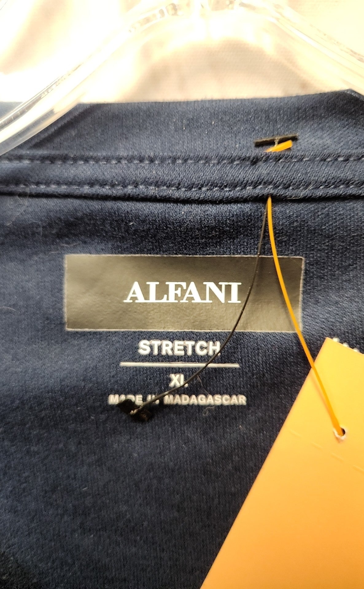 Alfani Women's Size XL Navy Short Sleeve Top