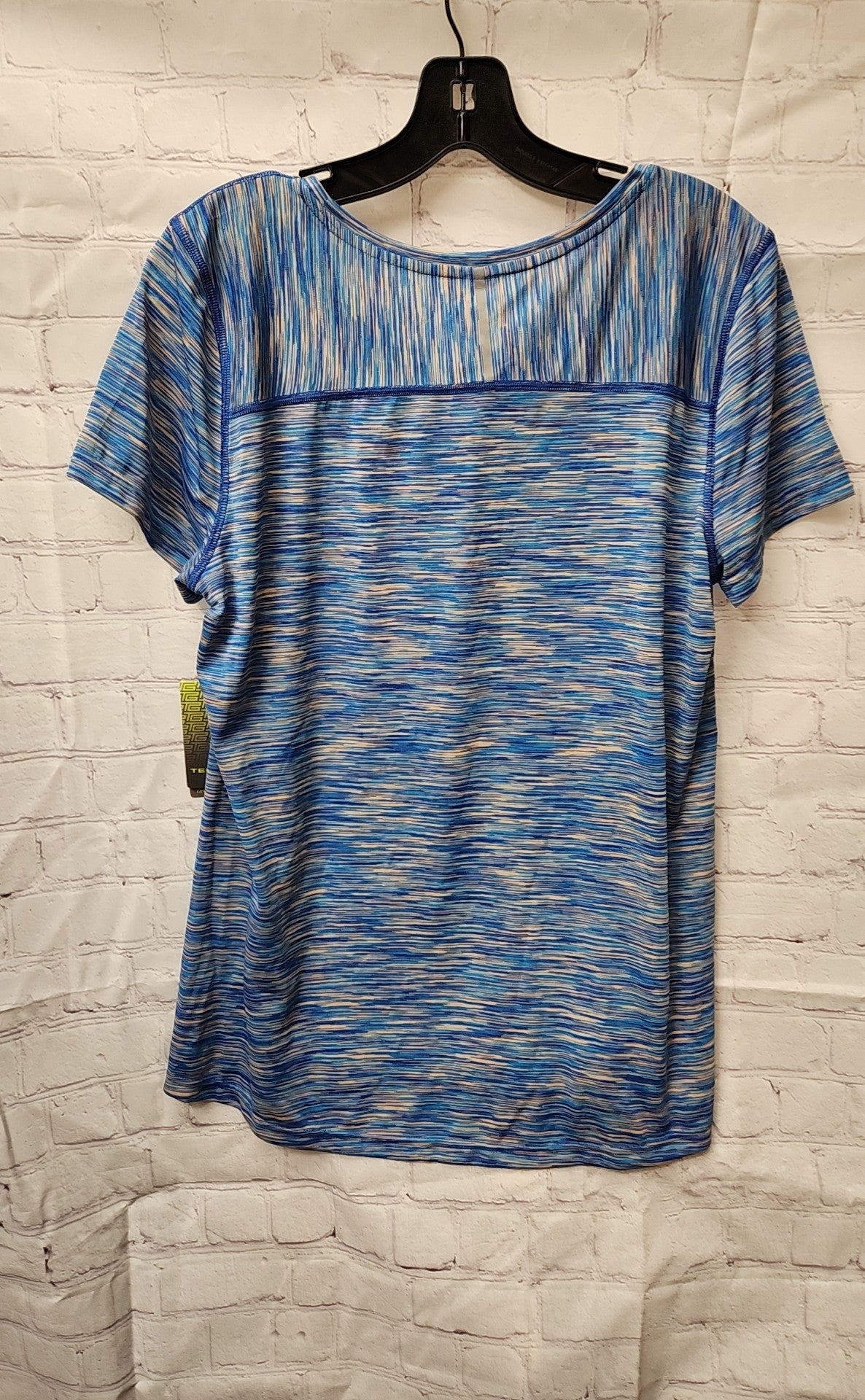 NWT Tek Gear Women's Size L Blue Short Sleeve Top